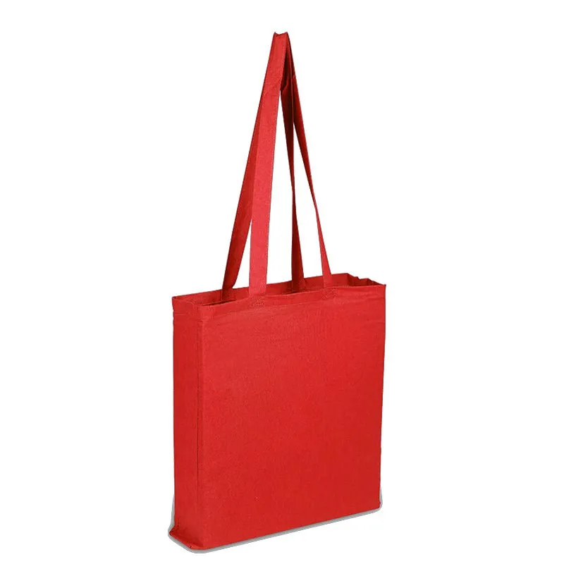 100% Cotton Sheeting Eeconomical Tote Bag with All Side Gusset