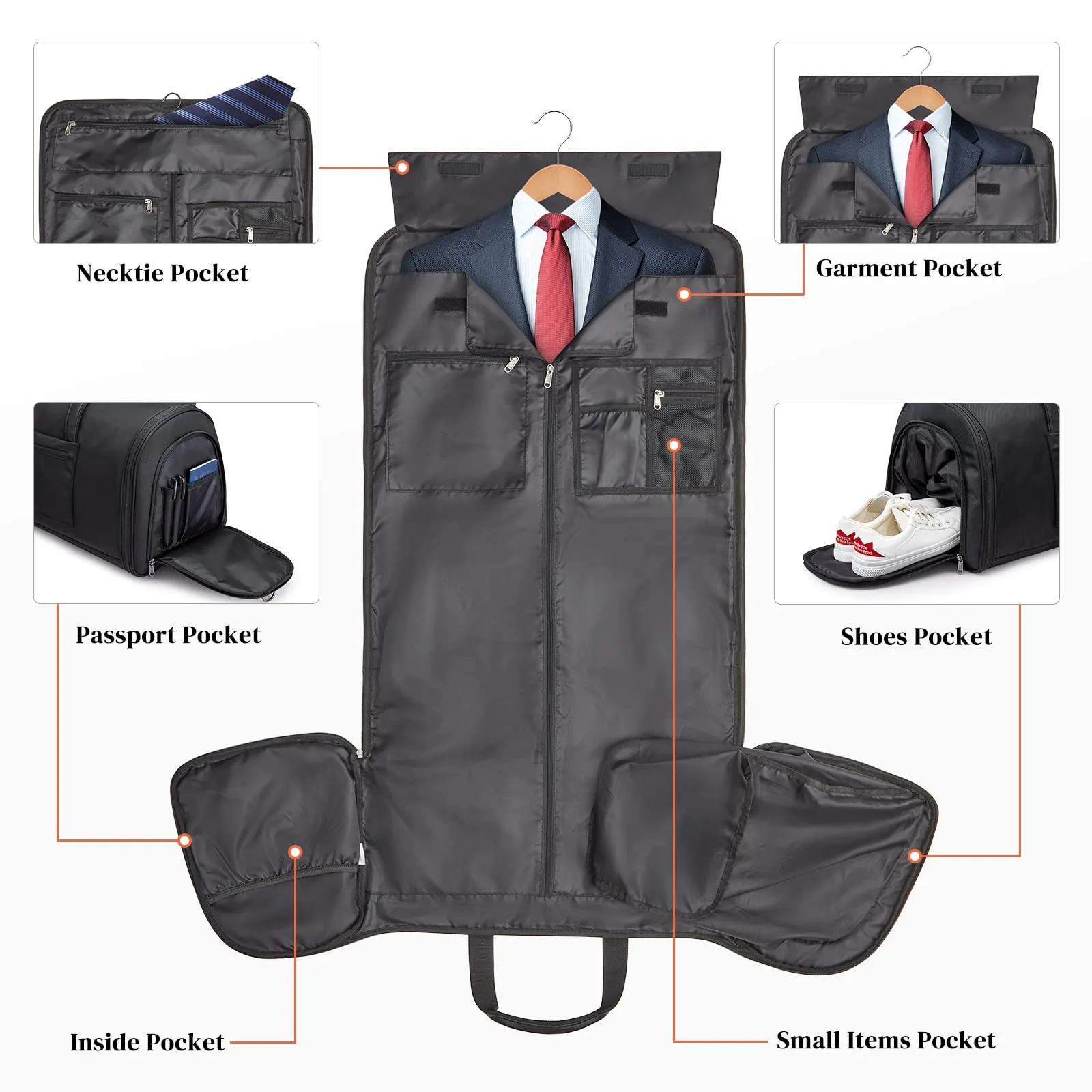 50L Carry on Garment Duffel Bag for Men
