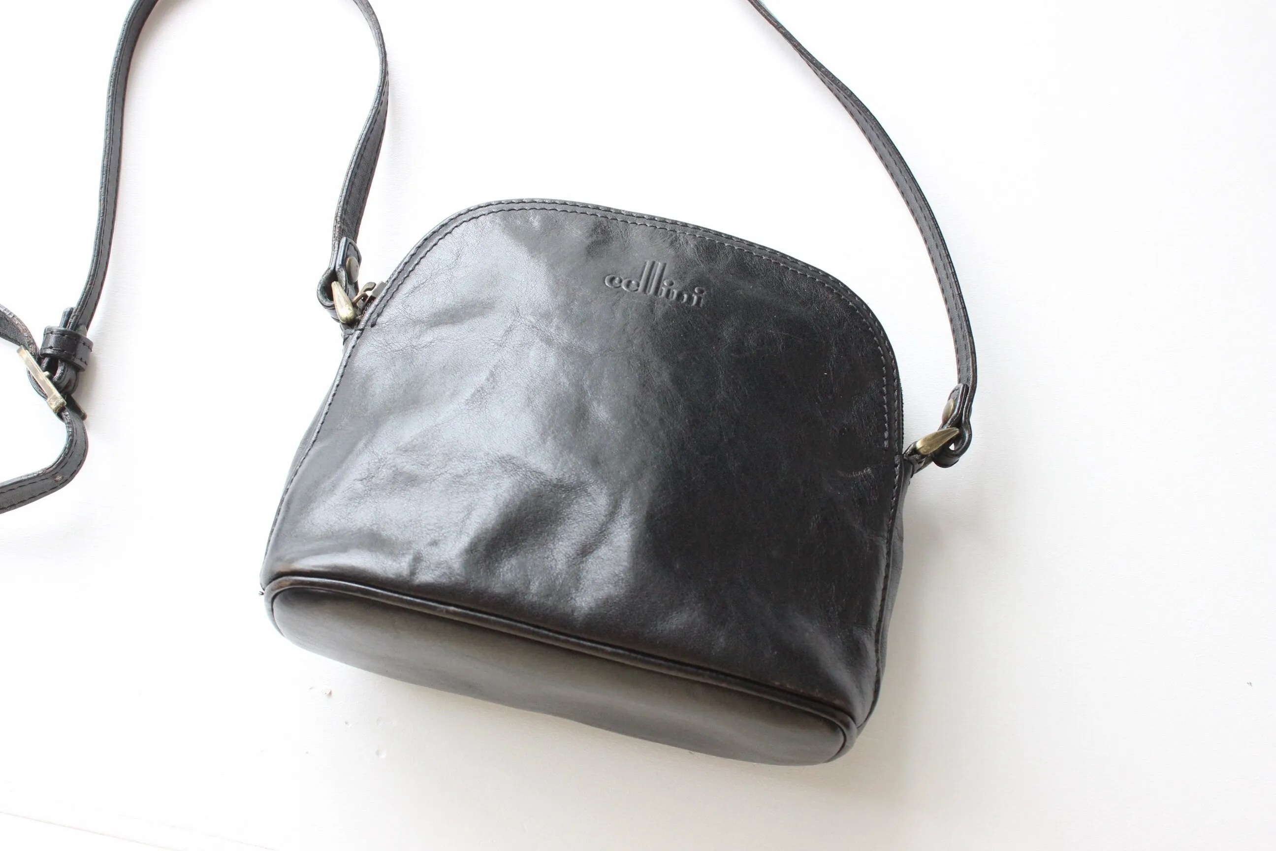 90s Cellini Black Leather Handbag