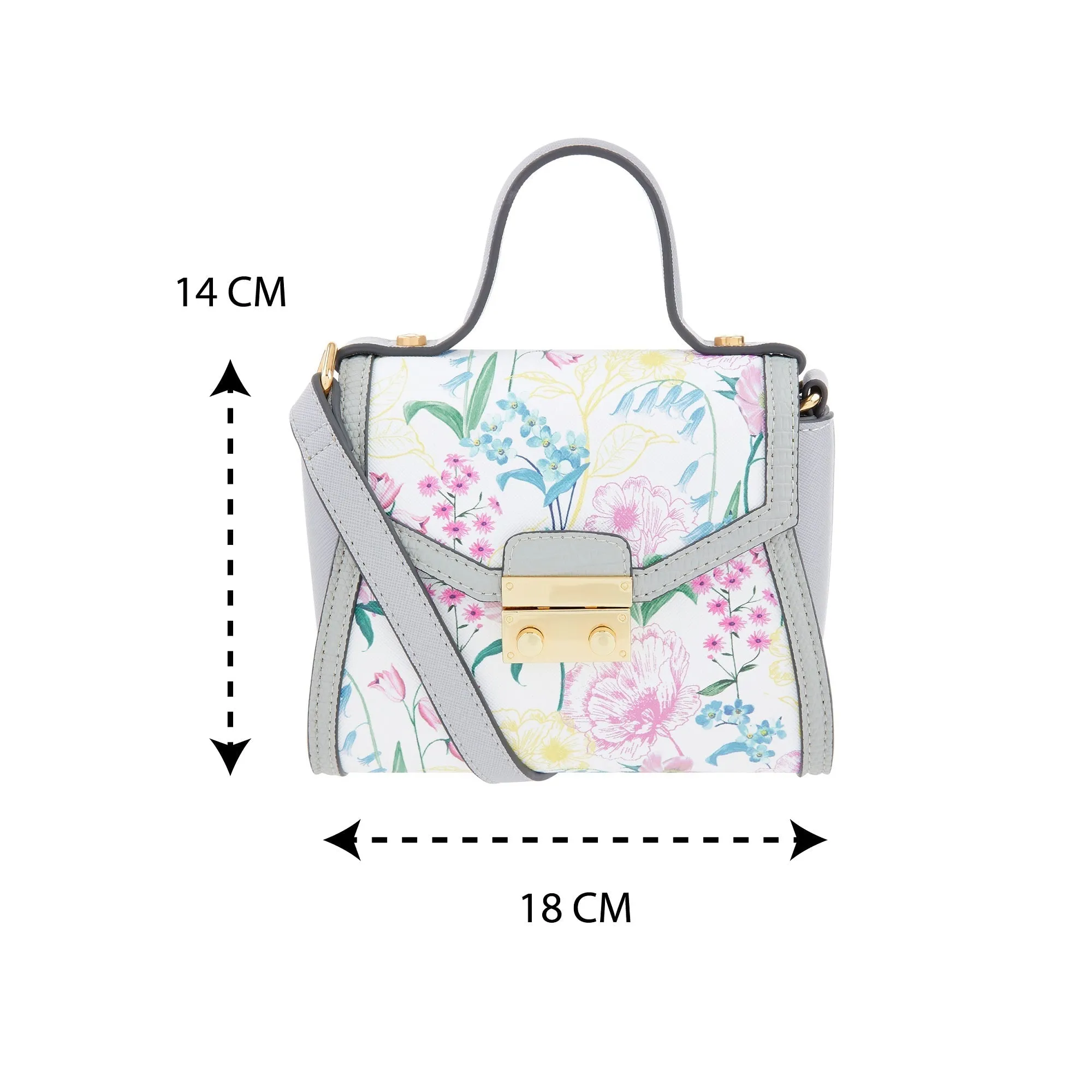 Accessorize London Women's Printed Tilly Tophandle Pastel-Multi