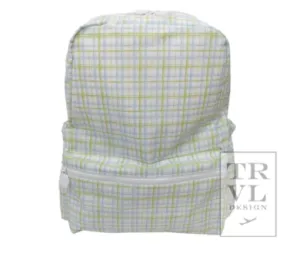 Backpacker in Classic Plaid Green | TRVL Design