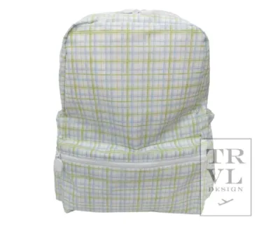 Backpacker in Classic Plaid Green | TRVL Design