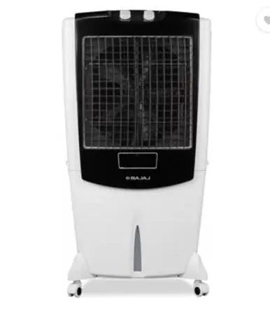 Bajaj Shield Series Mighty 115 Litre Desert Air Cooler for home with Dura Marine Pro Pump| Dura Tuff Pro Motor| 3-Yr Warranty | Hexacool & TurboFan Technology | Ice Chamber | 3-Speed Control | White