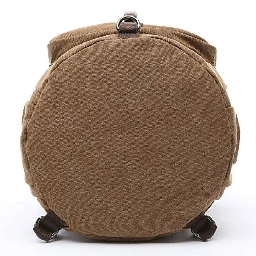 Baosha Hb-26 3-Ways Vintage Canvas Men Holdall Weekend Travel Duffel Bag Backpack Messenger
