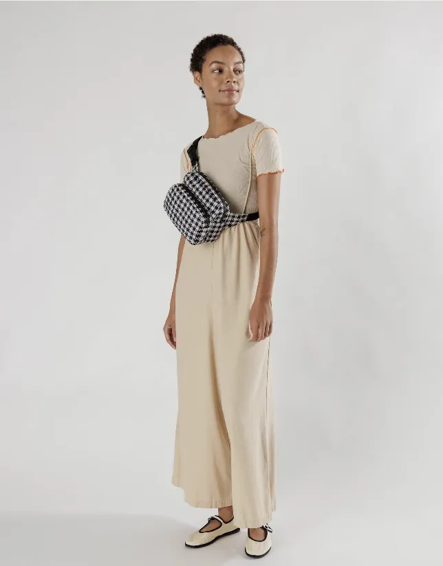 Black & White Pixel Gingham Fanny Pack