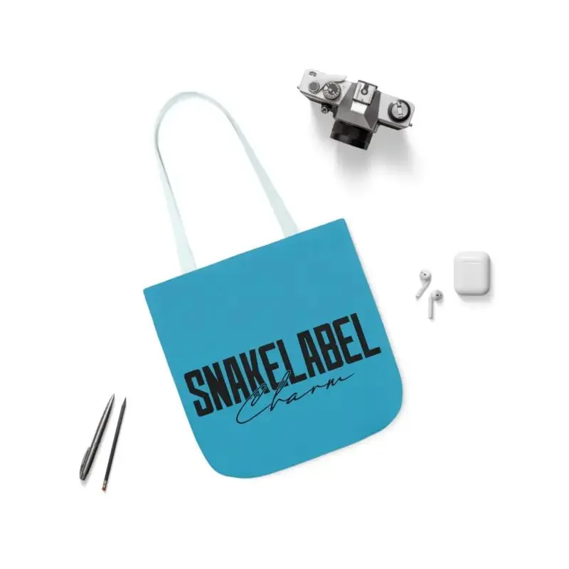 Canvas Tote Bag with 5 Color Straps - Lightweight & Durable