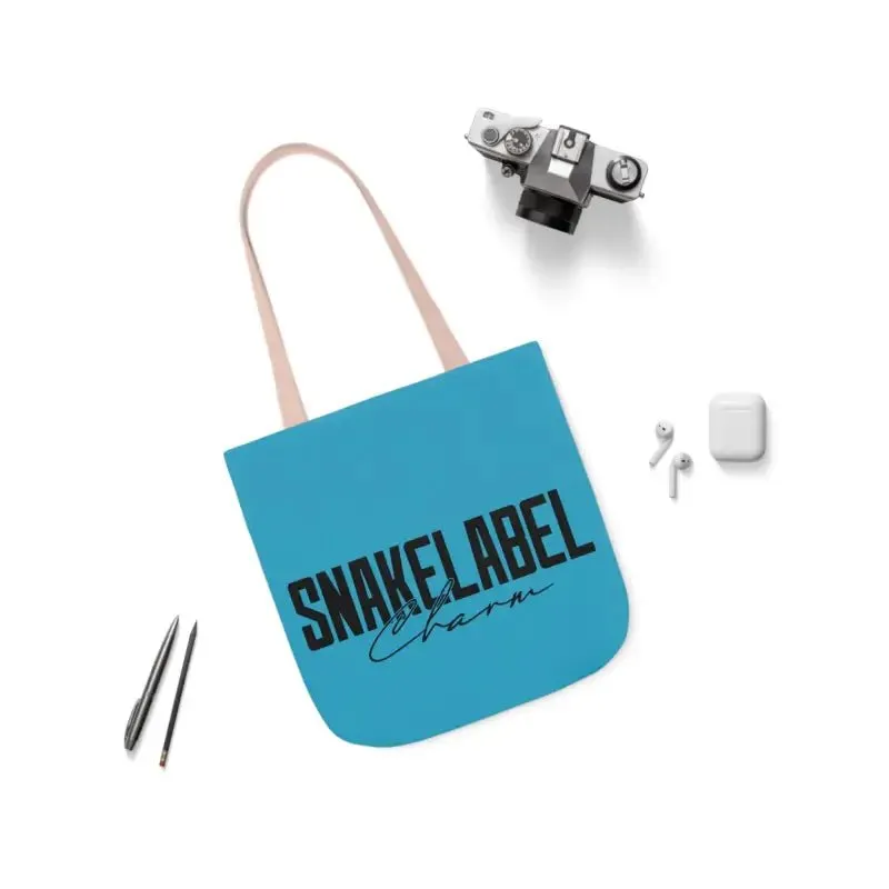 Canvas Tote Bag with 5 Color Straps - Lightweight & Durable