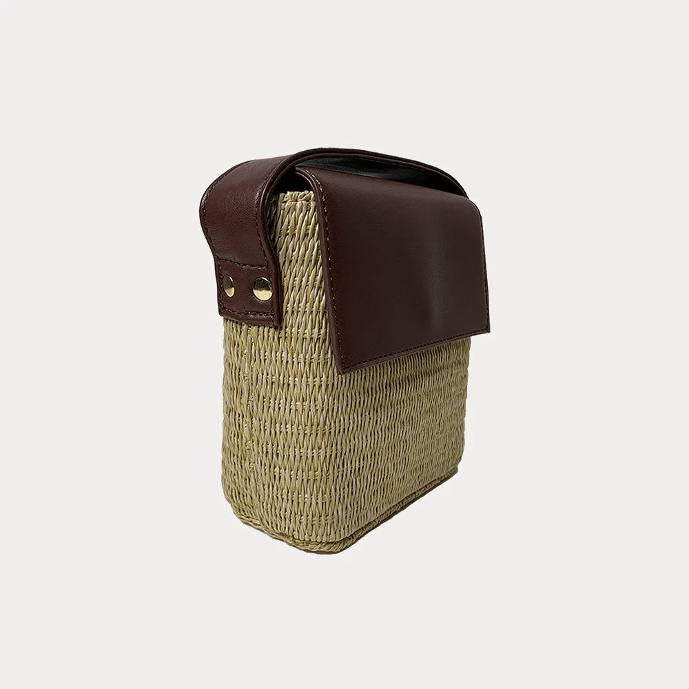 Celeste Crossbody Raffia Bag
