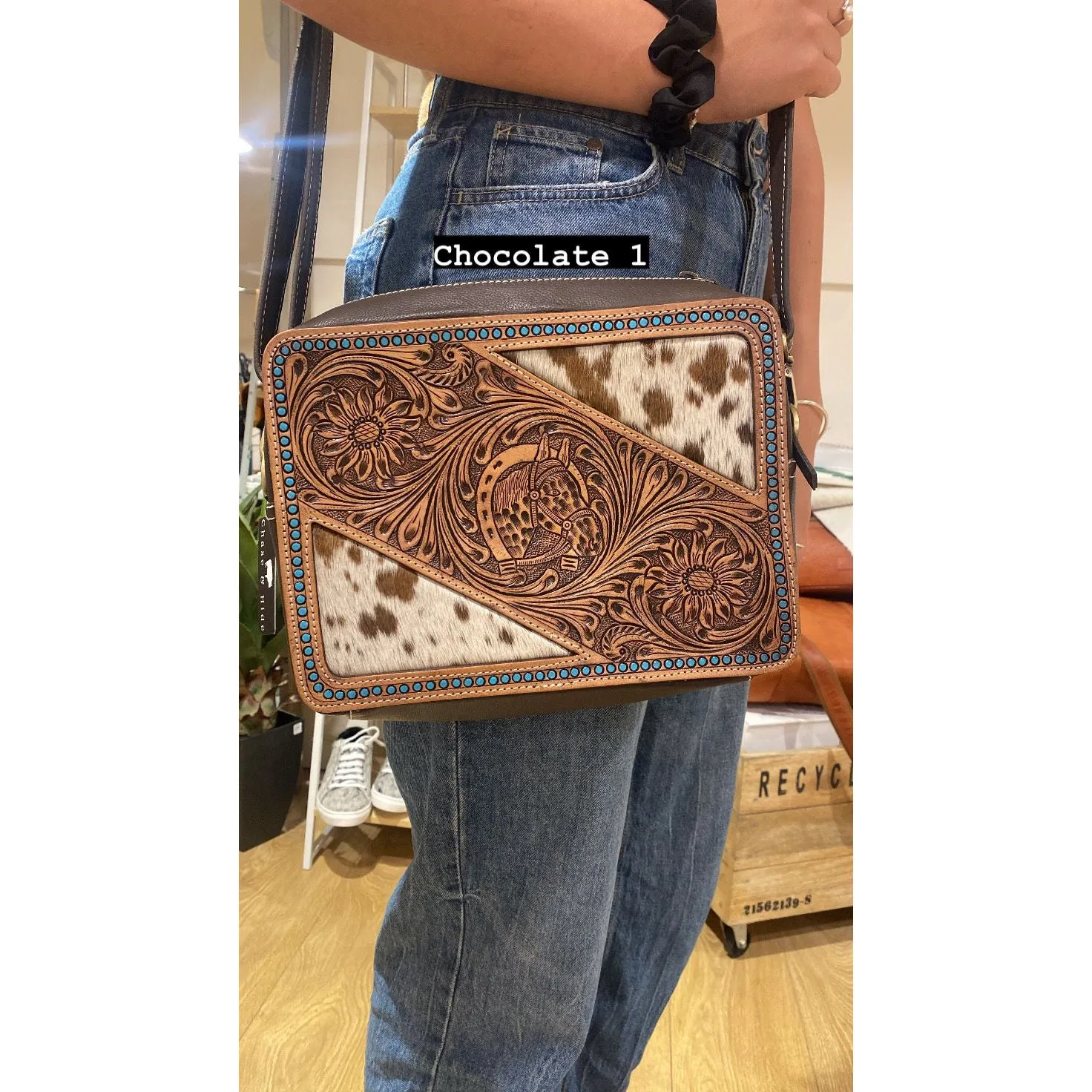 Cochrane Hand Bag with Horse Detail