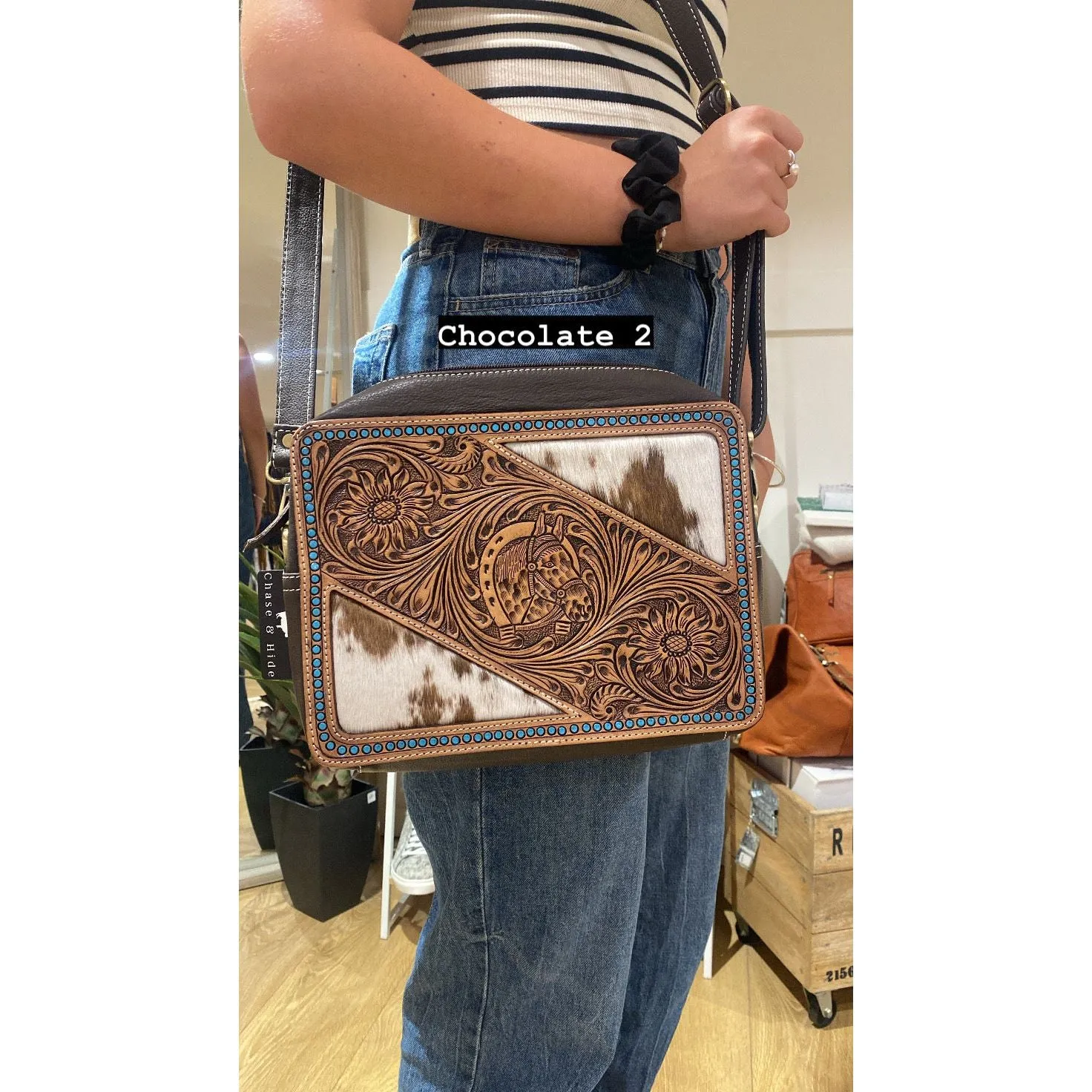 Cochrane Hand Bag with Horse Detail