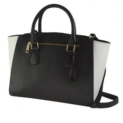 Color Block Structured Handbag