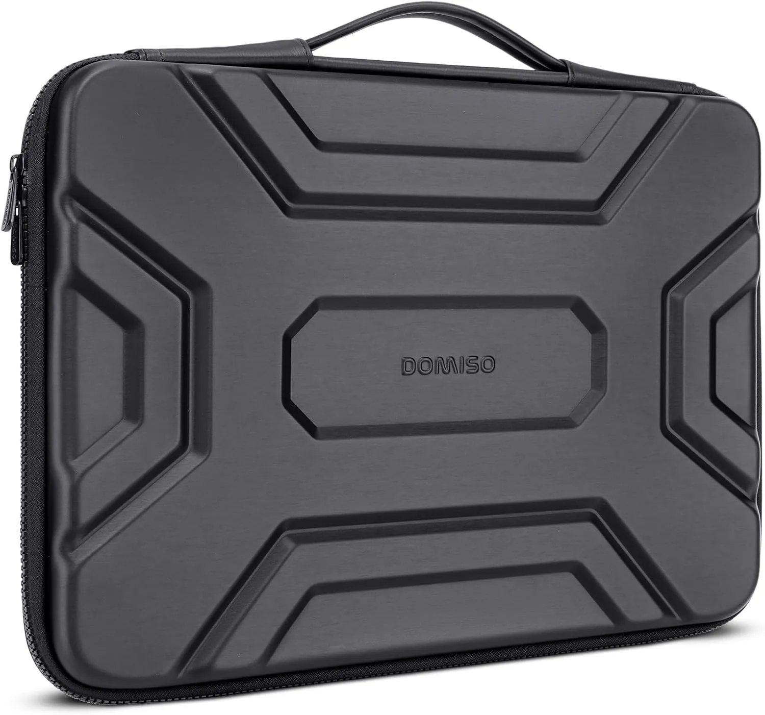 DOMISO 17 inch Laptop Sleeve with Handle Shockproof Computer Bag Waterproof EVA Protective Carrying Case for 17.3" HP Dell Asus Lenovo Laptop, Black
