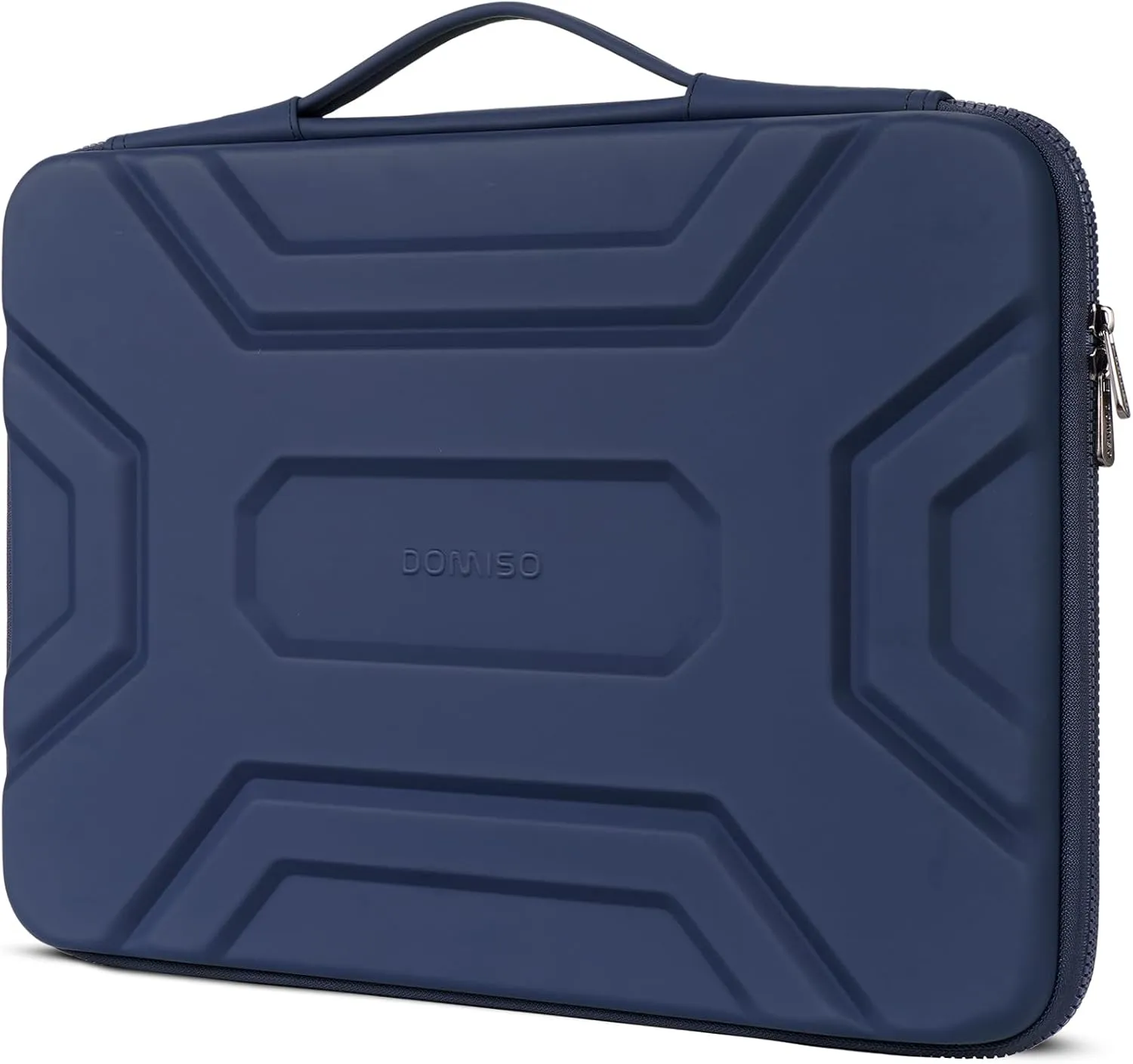 DOMISO 17 inch Laptop Sleeve with Handle Shockproof Computer Bag Waterproof EVA Protective Carrying Case for 17.3" HP Dell Asus Lenovo Laptop, Dark Blue