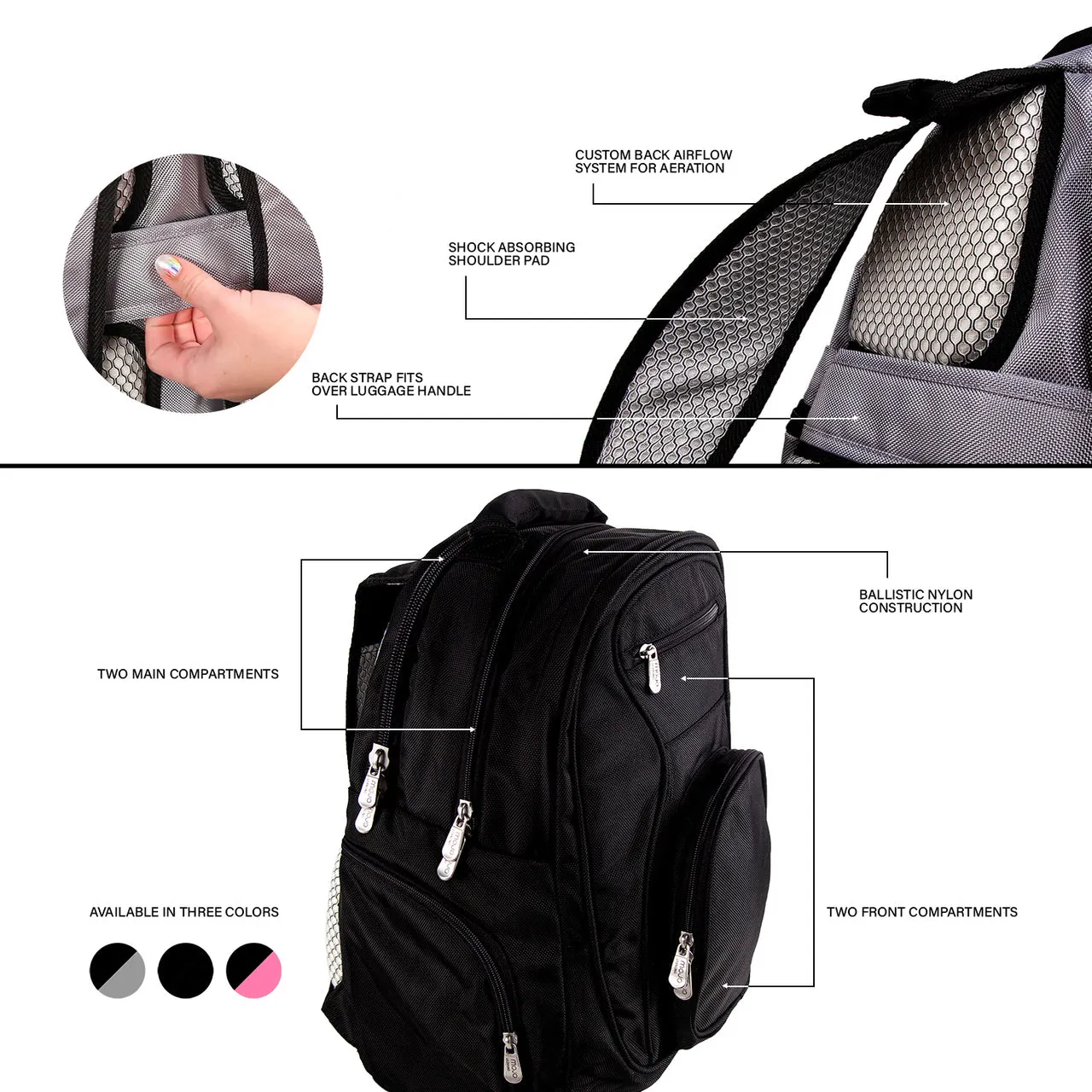 East Carolina Pirates Deluxe 2-Piece Backpack and Carry-on Set