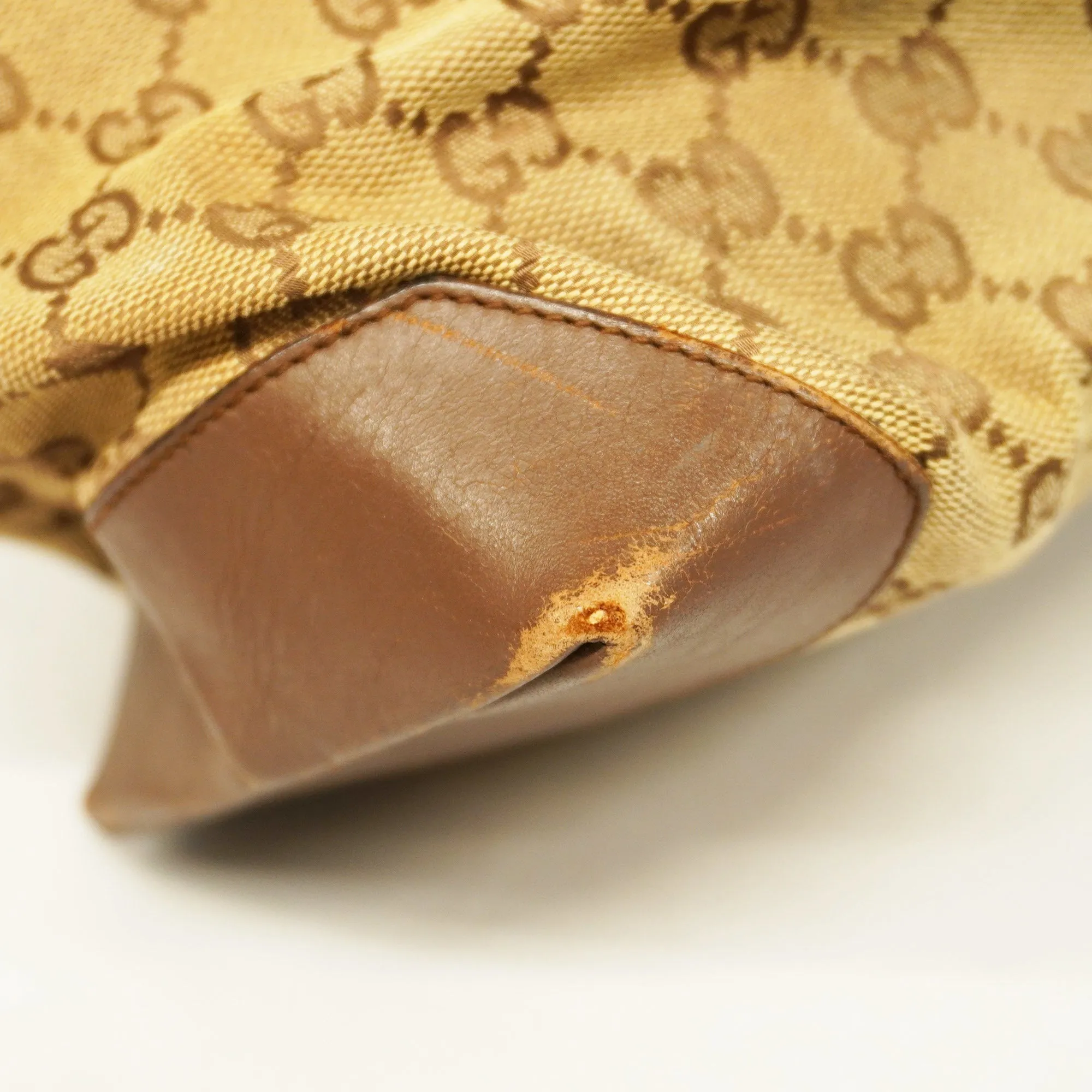GUCCI  GG Canvas Tote Bag 019 0426 Women's Tote Bag Beige,Brown