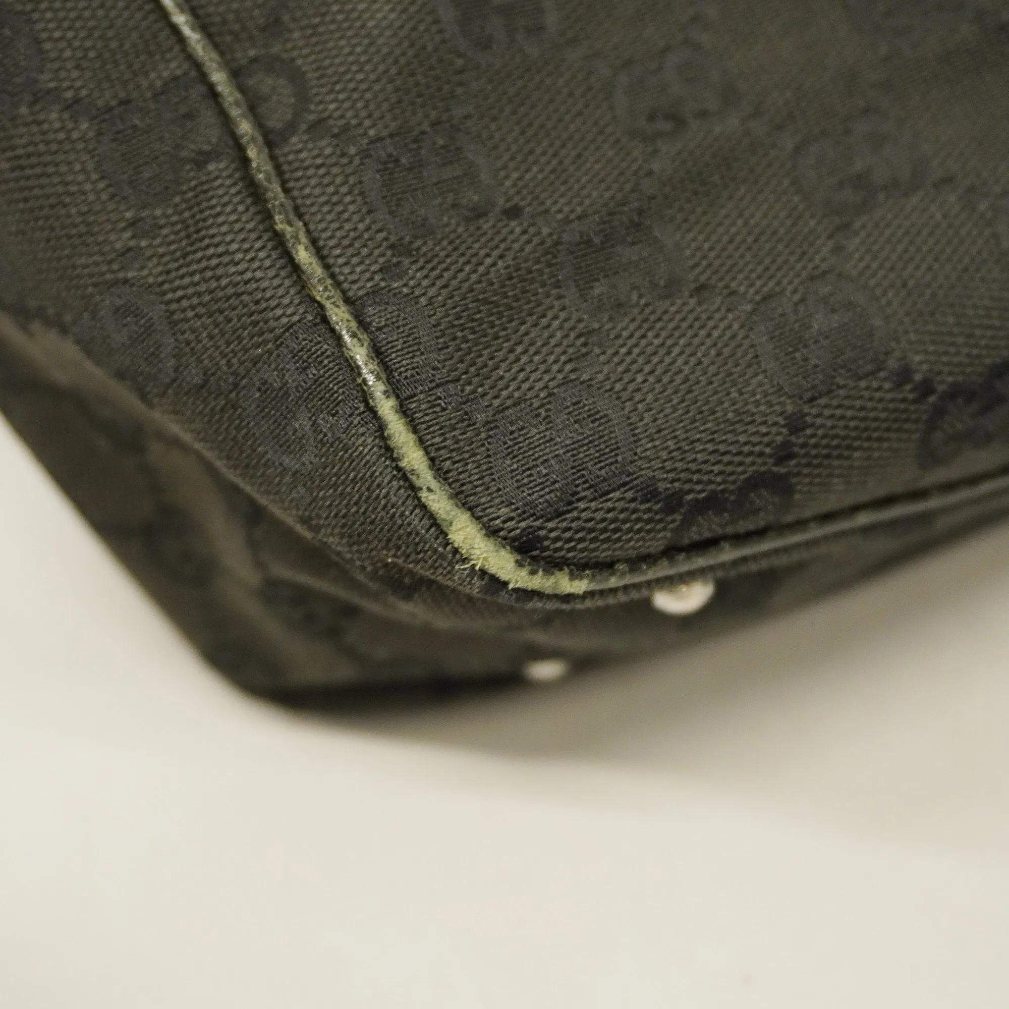 GUCCI  GG Canvas Tote Bag 113019 Women's Tote Bag Black