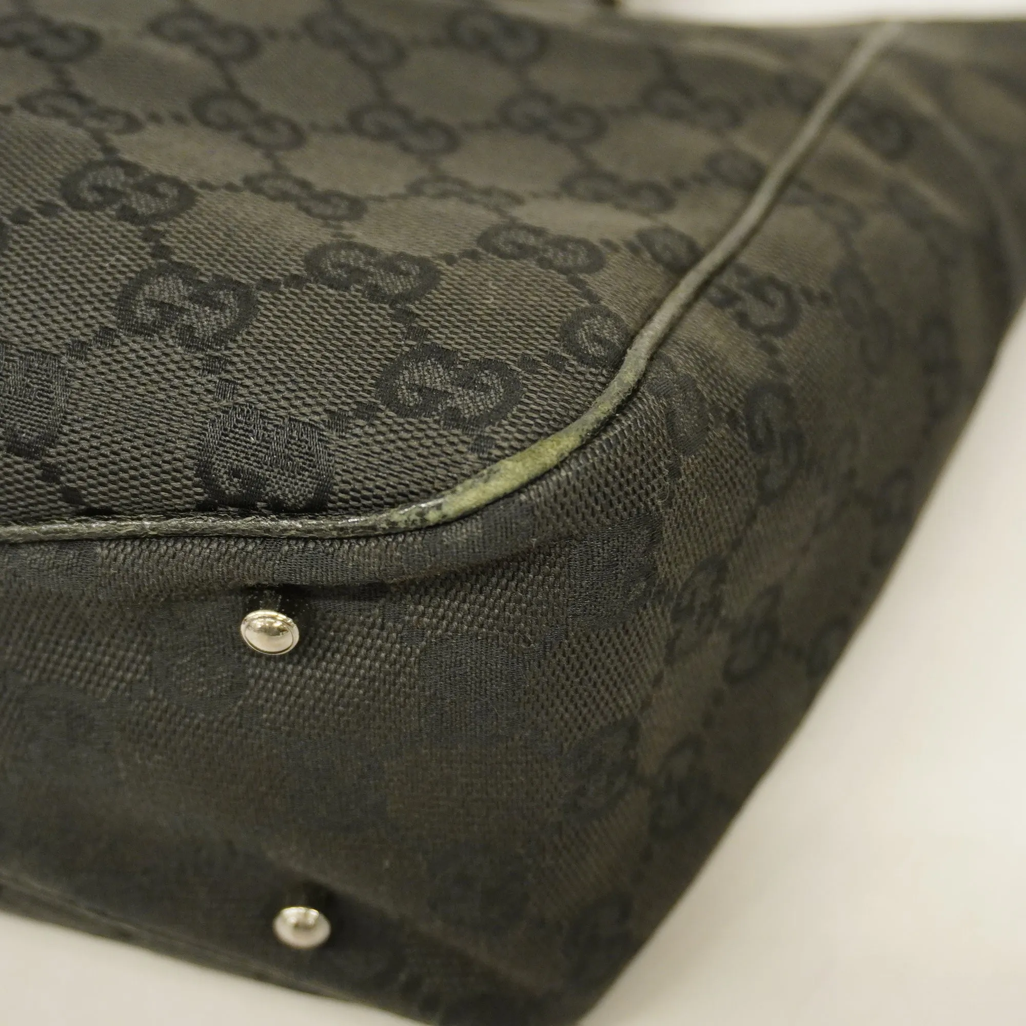 GUCCI  GG Canvas Tote Bag 113019 Women's Tote Bag Black