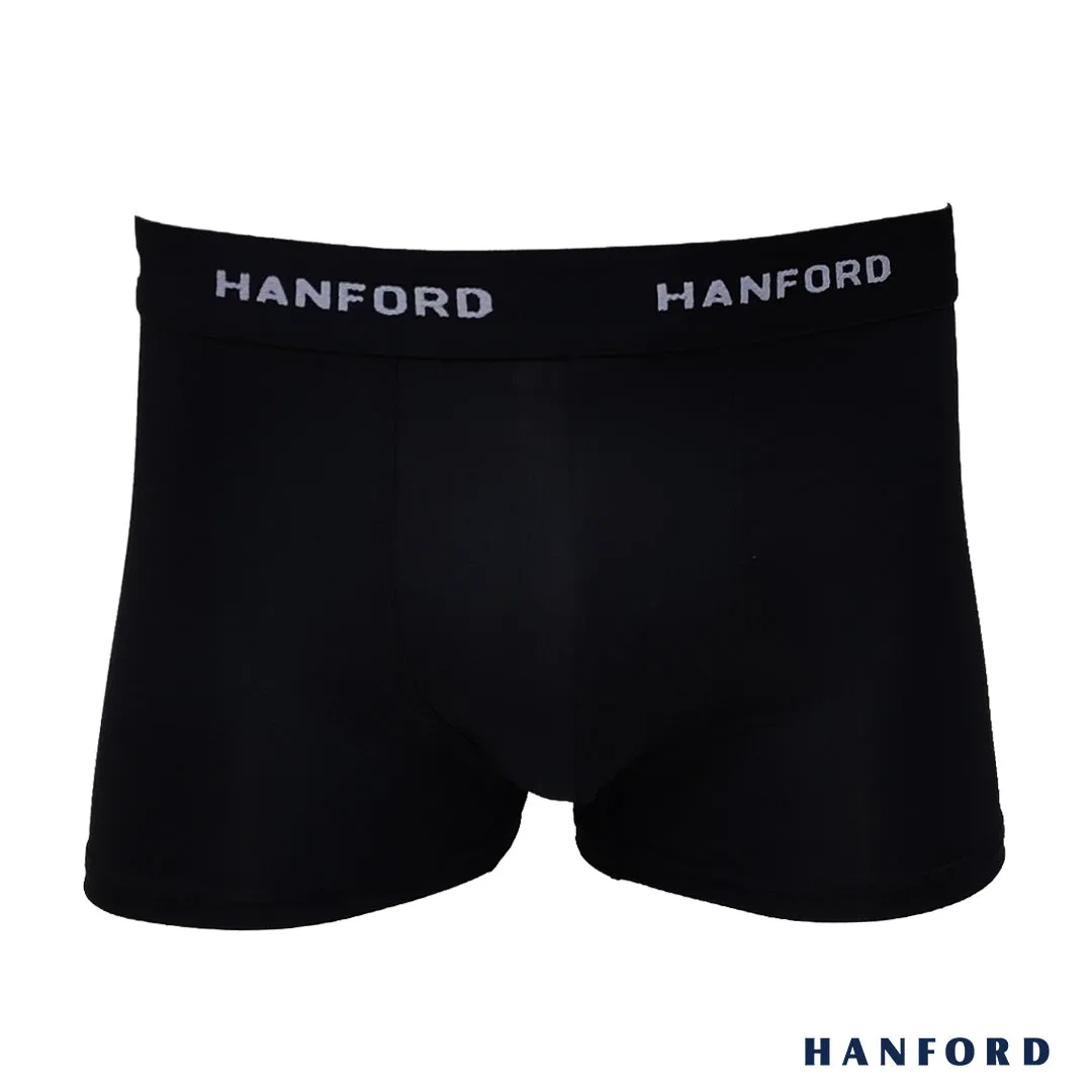 Hanford Men Quick Dry Travel Fitness Boxer Briefs - Black & Duffel Green (2in1 Pack)