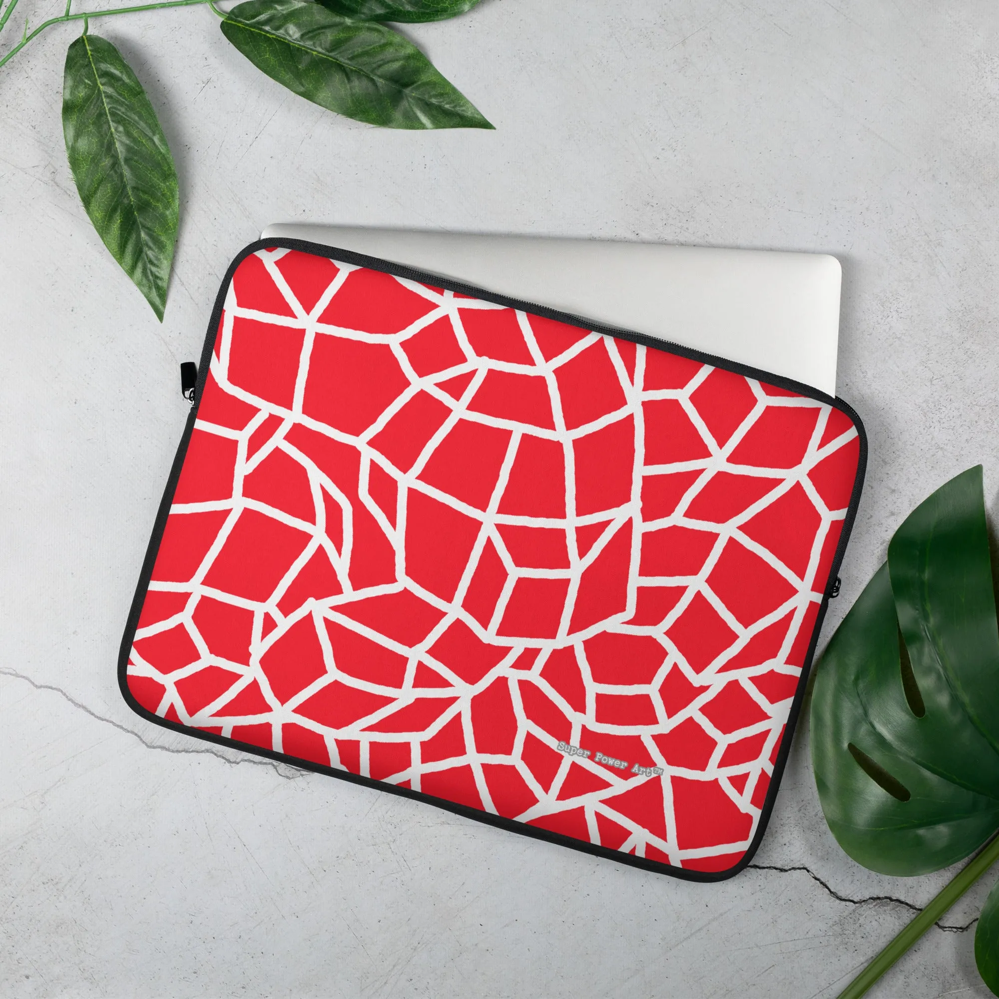 Insook Hwang's art_Net_Red_Laptop Sleeve