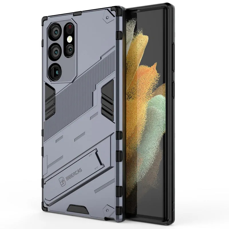 Luxury Shockproof  Armor Phone Cases With Kickstand