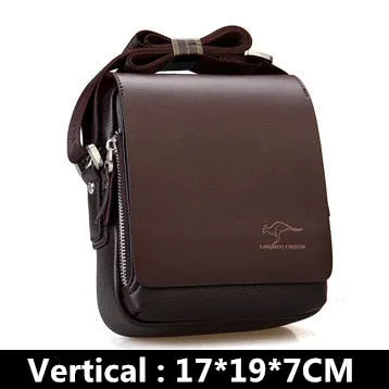 Men's Luxury Leather Shoulder Bag – Classic Vintage Messenger & Business Crossbody Bag