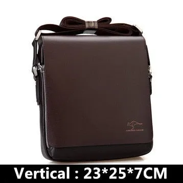 Men's Luxury Leather Shoulder Bag – Classic Vintage Messenger & Business Crossbody Bag