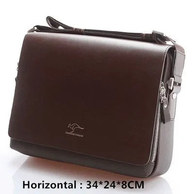 Men's Luxury Leather Shoulder Bag – Classic Vintage Messenger & Business Crossbody Bag
