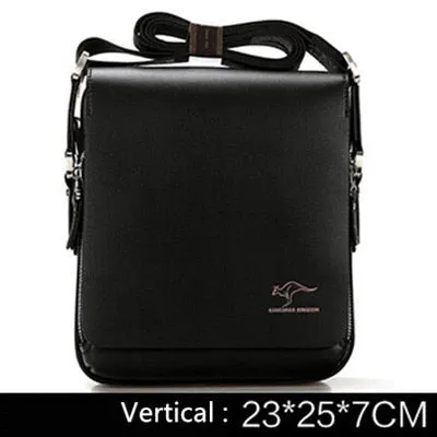 Men's Luxury Leather Shoulder Bag – Classic Vintage Messenger & Business Crossbody Bag