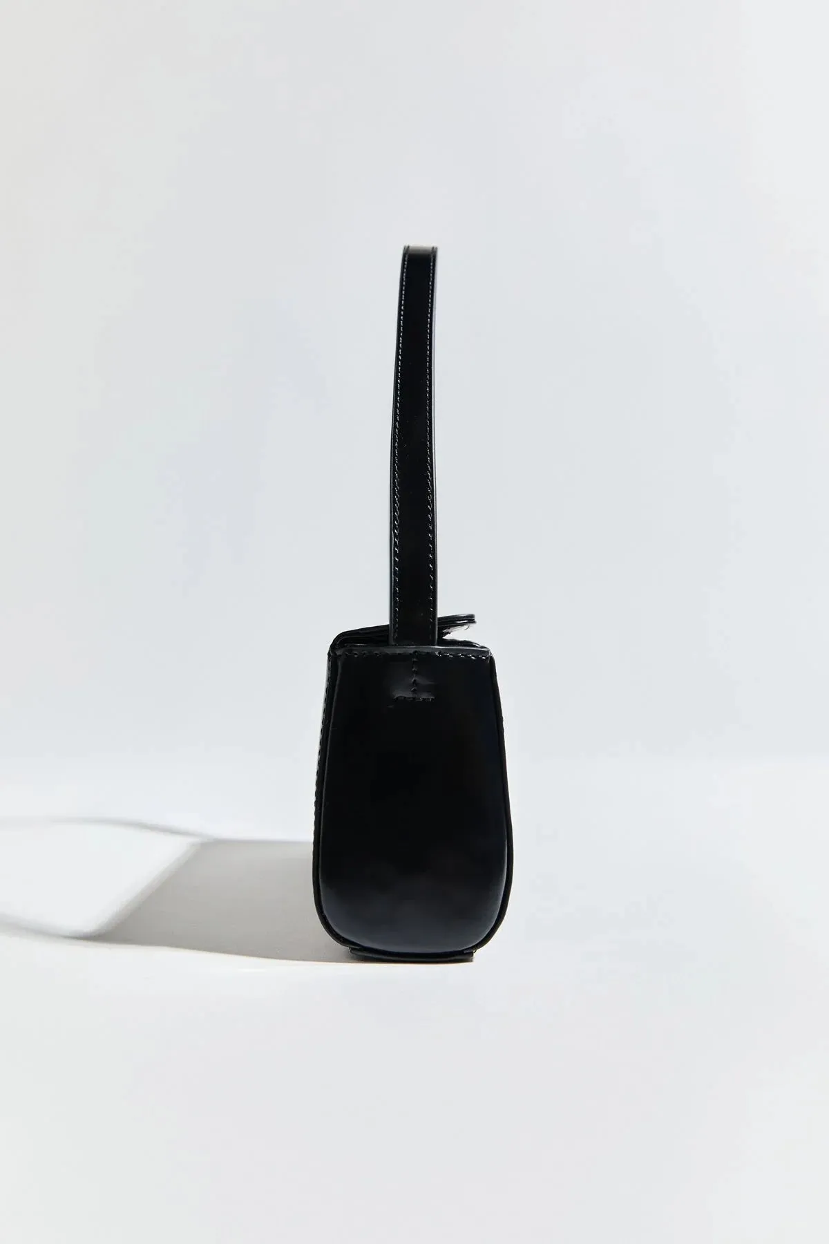 Mini Baguette Shoulder Bag - Black