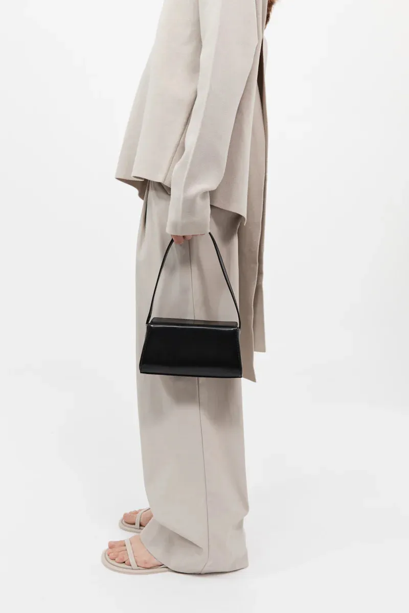 Mini Baguette Shoulder Bag - Black