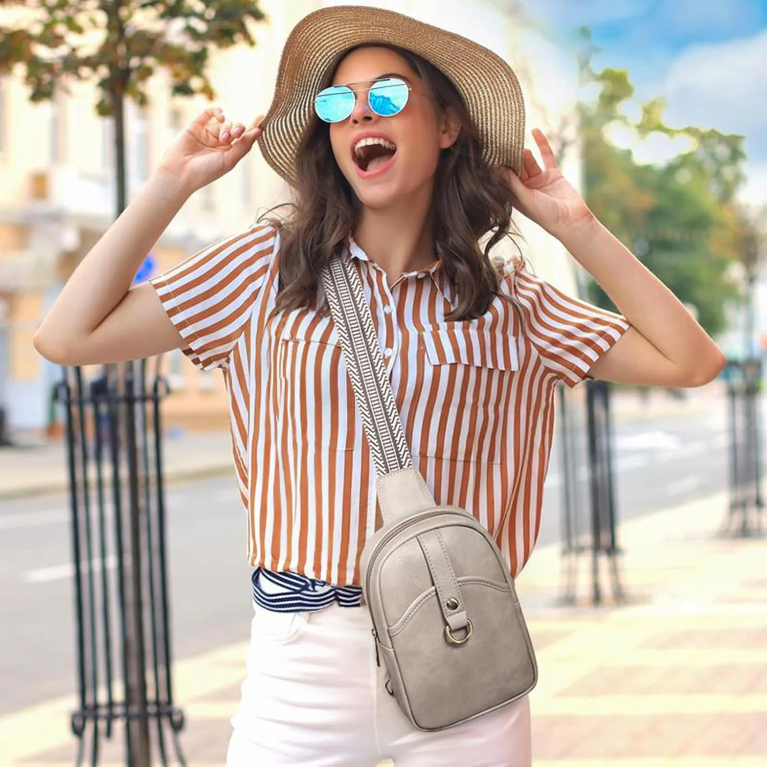 Missnie Small Shoulder Sling bag for Women PU Leather Bag