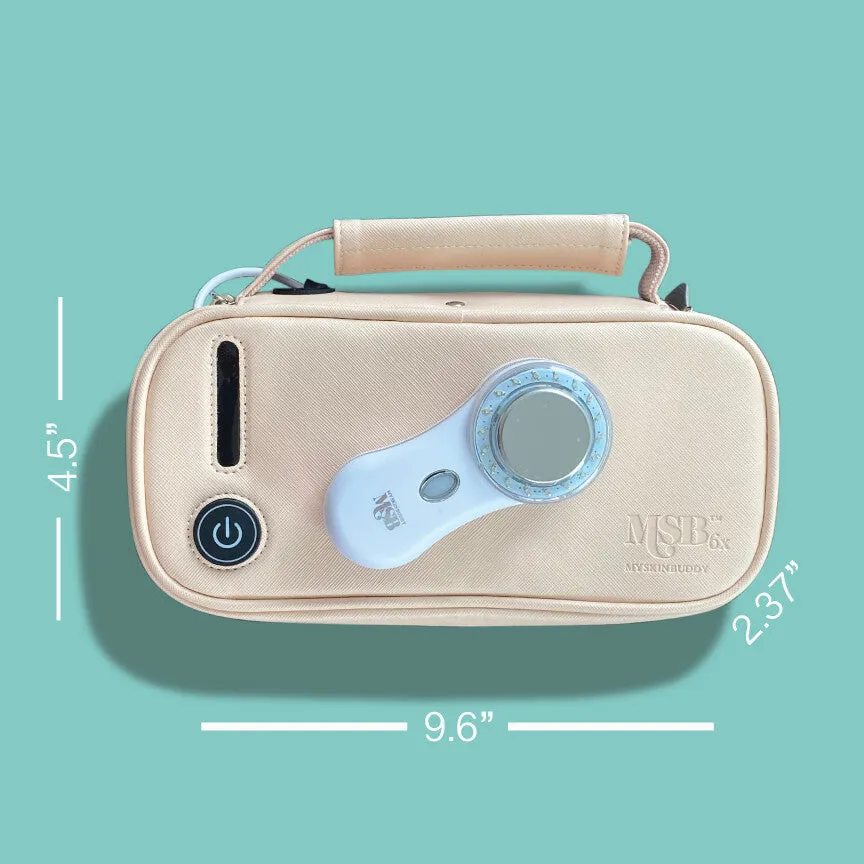 MSB 6x Sanitize & Glow Cosmetic Pouch Nude
