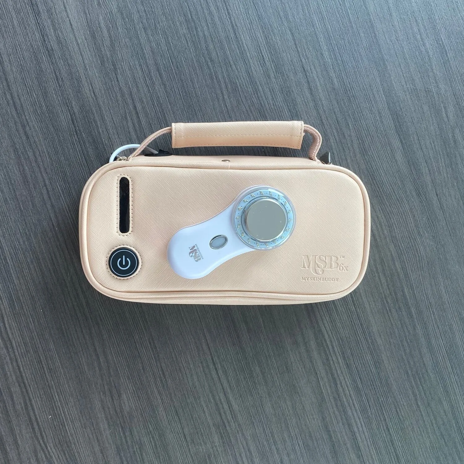 MSB 6x Sanitize & Glow Cosmetic Pouch Nude