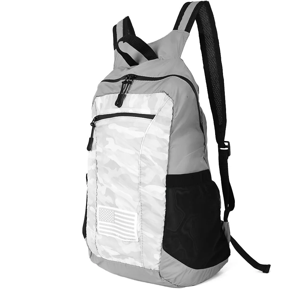 Packable Backpack | Ghost Military Camo | Light Grey
