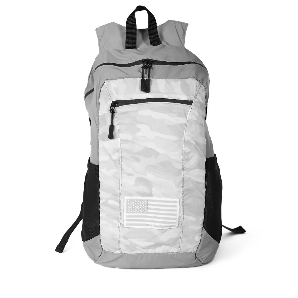 Packable Backpack | Ghost Military Camo | Light Grey
