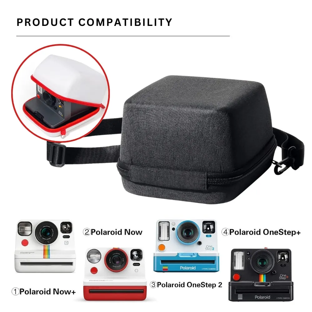 Pikxi Protective Hard Case Storage Bag for Polaroid I-2 / Now / Now  Instant Film Cameras with Body Strap