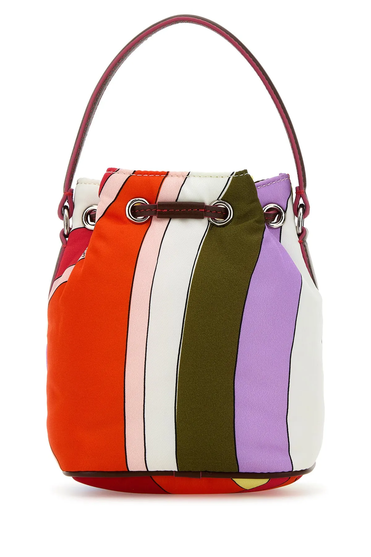Printed nylon Yummy bucket bag