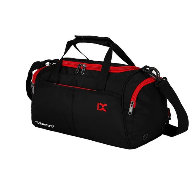 Quality Compact Gym Bag Sports Bag Travel Bag With Cross body Shoulder Strap Shoe Compartment Waterproof Unisex