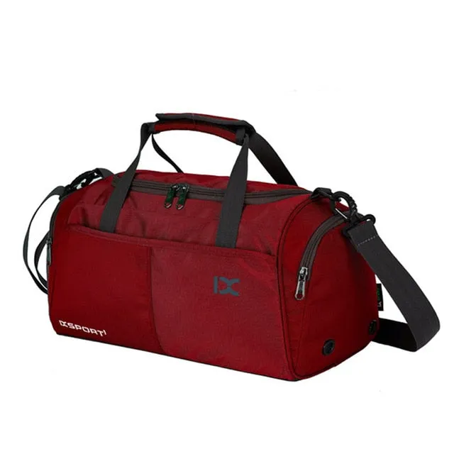Quality Compact Gym Bag Sports Bag Travel Bag With Cross body Shoulder Strap Shoe Compartment Waterproof Unisex