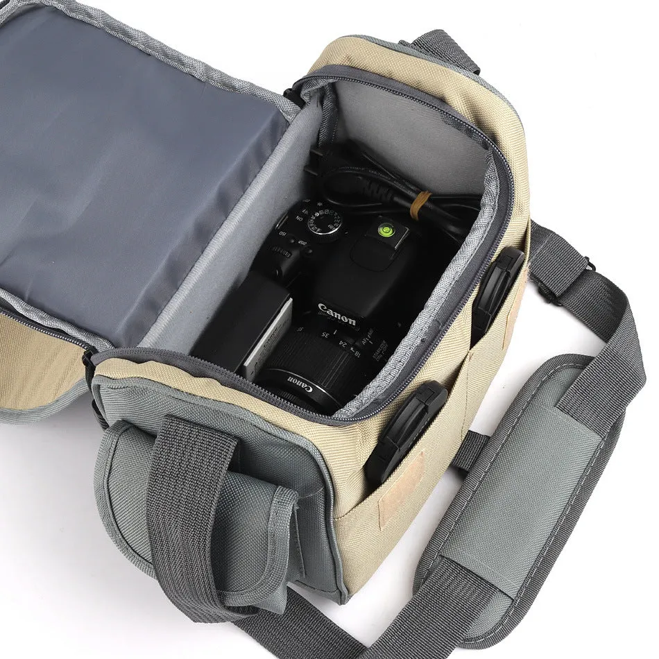 Shock-proof professional canvas camera bag  for Canon 750D photography storage bag