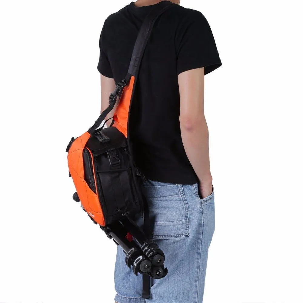 Sidiou Group Waterproof Sling Shoulder Camera Bags Digital Camera Shockproof Camera Messenger Bag