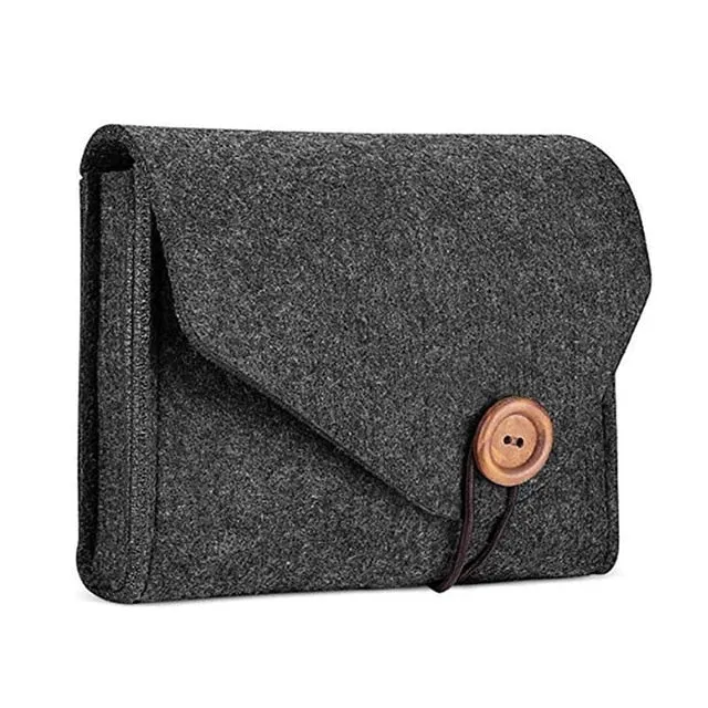 Soft Felt Pouch for Power Banks/Data Cables and Electronic Accessories or Cosmetics