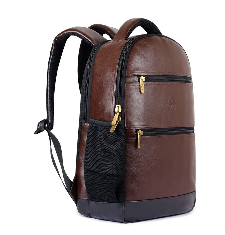 THE CLOWNFISH Jovial 27L Laptop Backpack | Water Resistant | 15.6 inch | Dark Brown