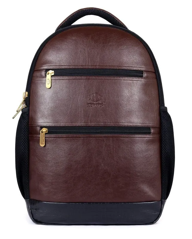 THE CLOWNFISH Jovial 27L Laptop Backpack | Water Resistant | 15.6 inch | Dark Brown