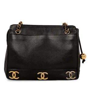 Triple Coco Caviar Shoulder Bag