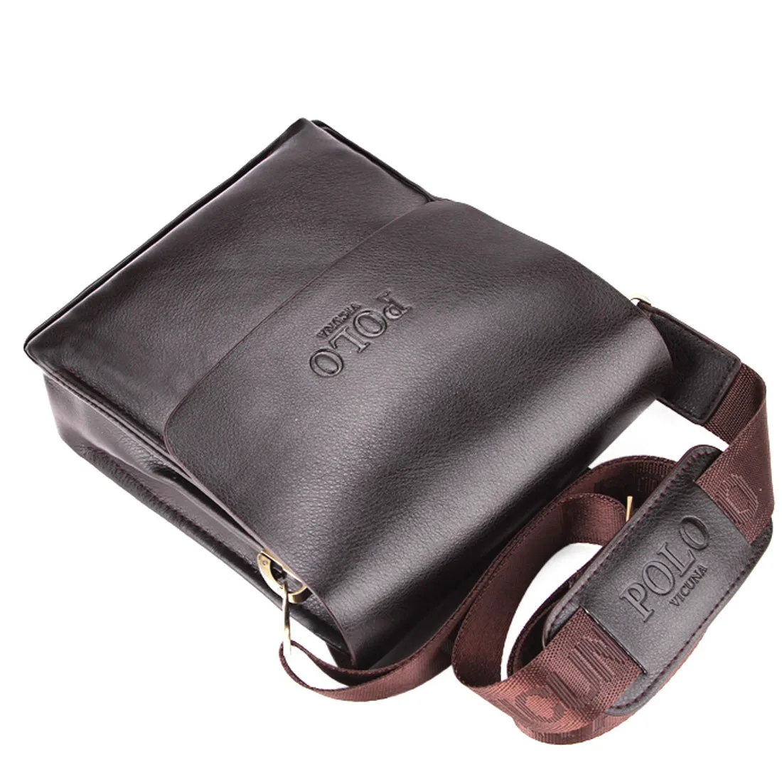 Vicuna Polo Vintage Leder Kuriertasche - Dunkel Braun
