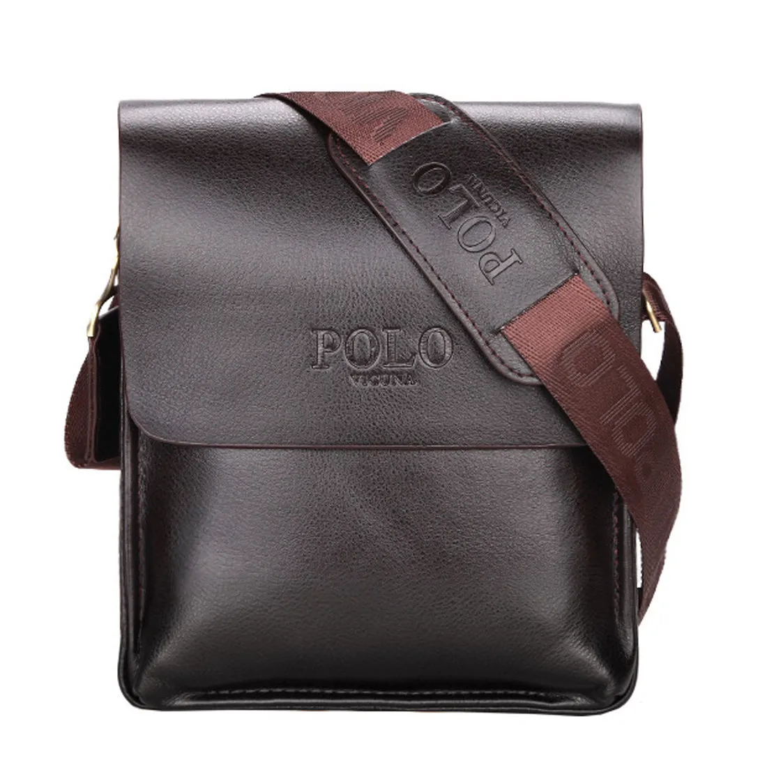 Vicuna Polo Vintage Leder Kuriertasche - Dunkel Braun