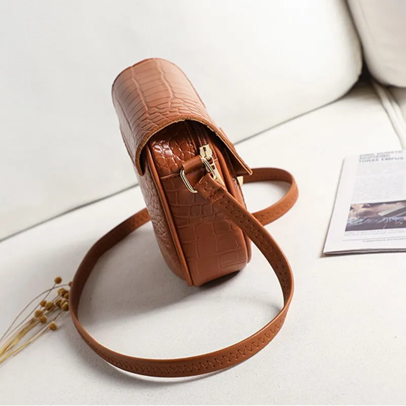 Vintage Crossbody Bags For Women 2021 Female Small PU Leather Saddle Shoulder Bag Luxury Ladies Phone Wallet Bag Designer bolsa