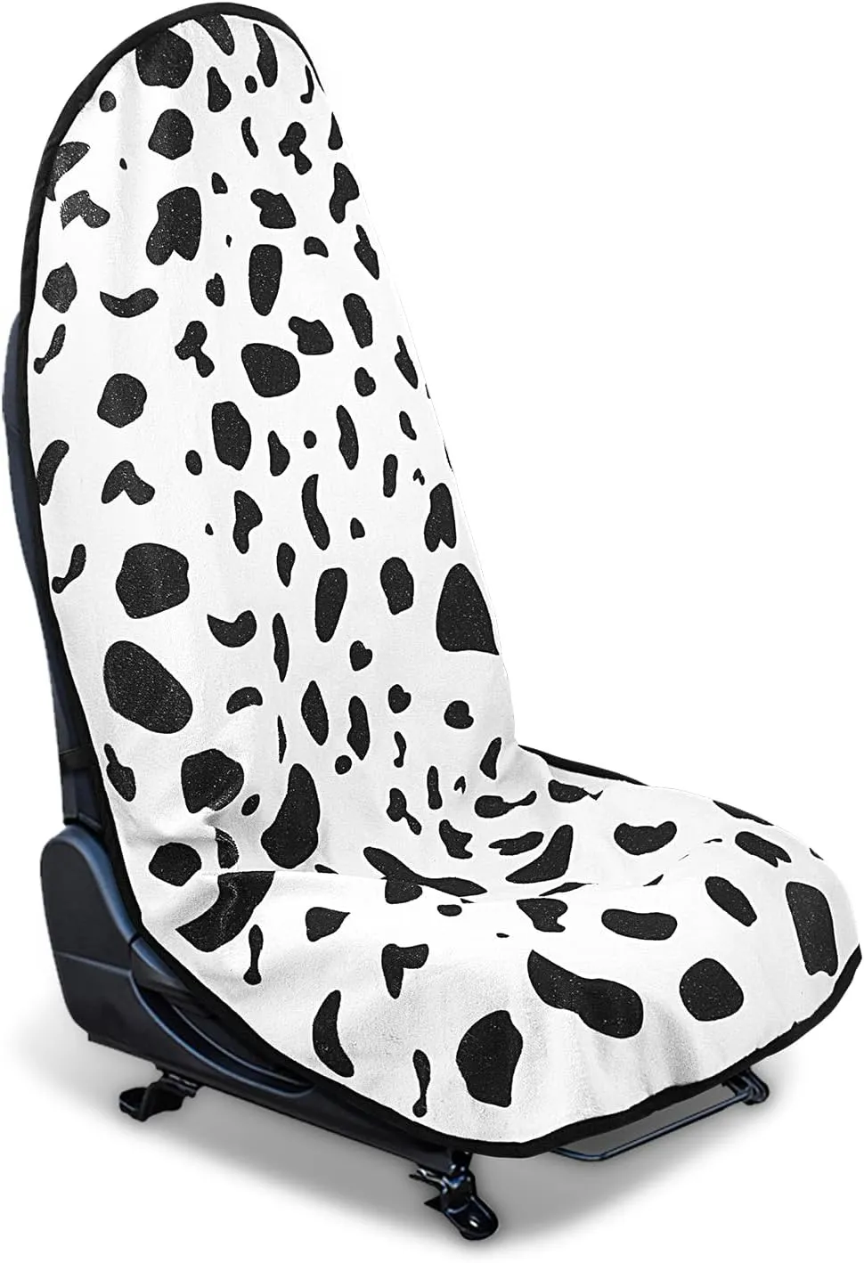 Waterproof Sweating Car Seat Cover for Post Gym Workout, Running, Swimming, Beach and Hiking, Universal Fit Non-Slip Bucket Seat Protector for Cars SUV Trucks, Machine Washable (1pcs-Cow)