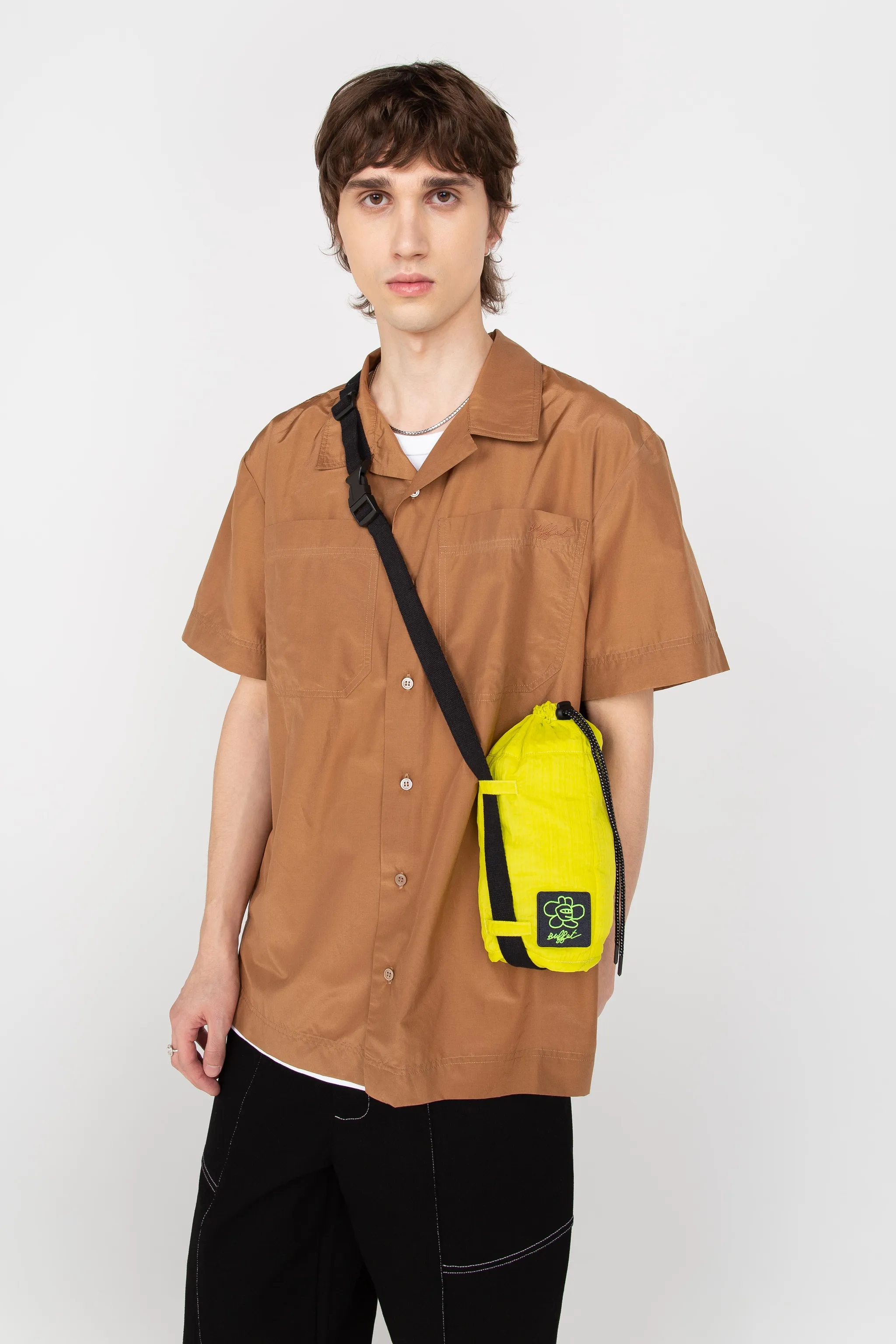 Yellow bucket bag